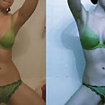 Kari Sweets see thru panties in shower - image 