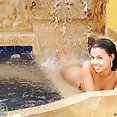 Gigi Spice get her sexy little naked body all wet at the spa - image 